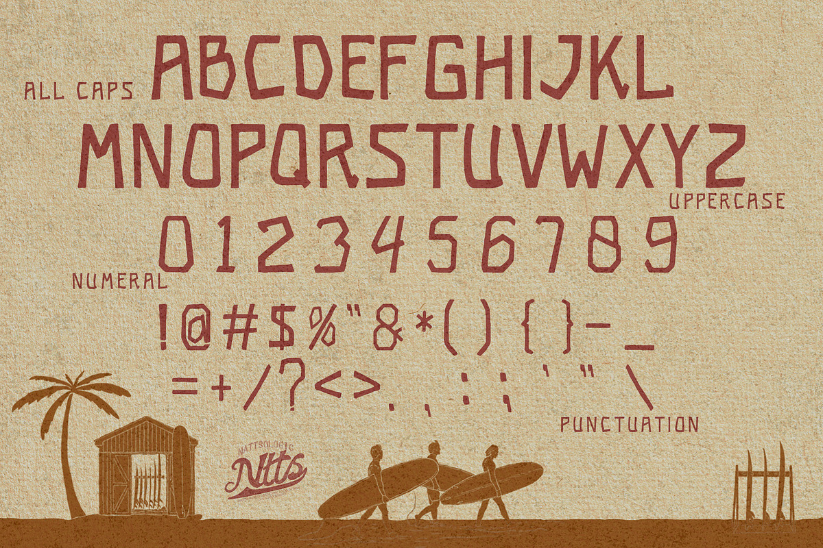 Rocksand Handdrawn Typeface, a Handwritten Font by Nattsologic (Photo 3 of 9)