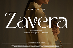 Zavera - Elegant Serif Font, a Serif Font by Font Liner