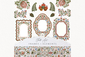 Folk Art Frame Scandinavian Frame