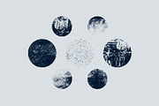 Vector grunge round textures set., a Texture Graphic by PoPaShop (Thumbnail 3 of 6)