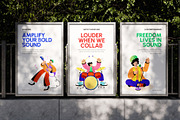 60 Flat Musician Illustrations, a Person Illustration by Creative Stall (Thumbnail 3 of 11)