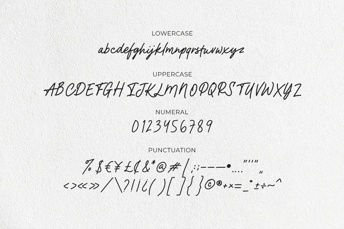 Yorkha - Handwritten Font, a Script Font by Fikry Alfatih (Photo 7 of 8)