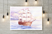 Watercolor Seascapes, an Illustration by Irina Diasli (Thumbnail 7 of 10)