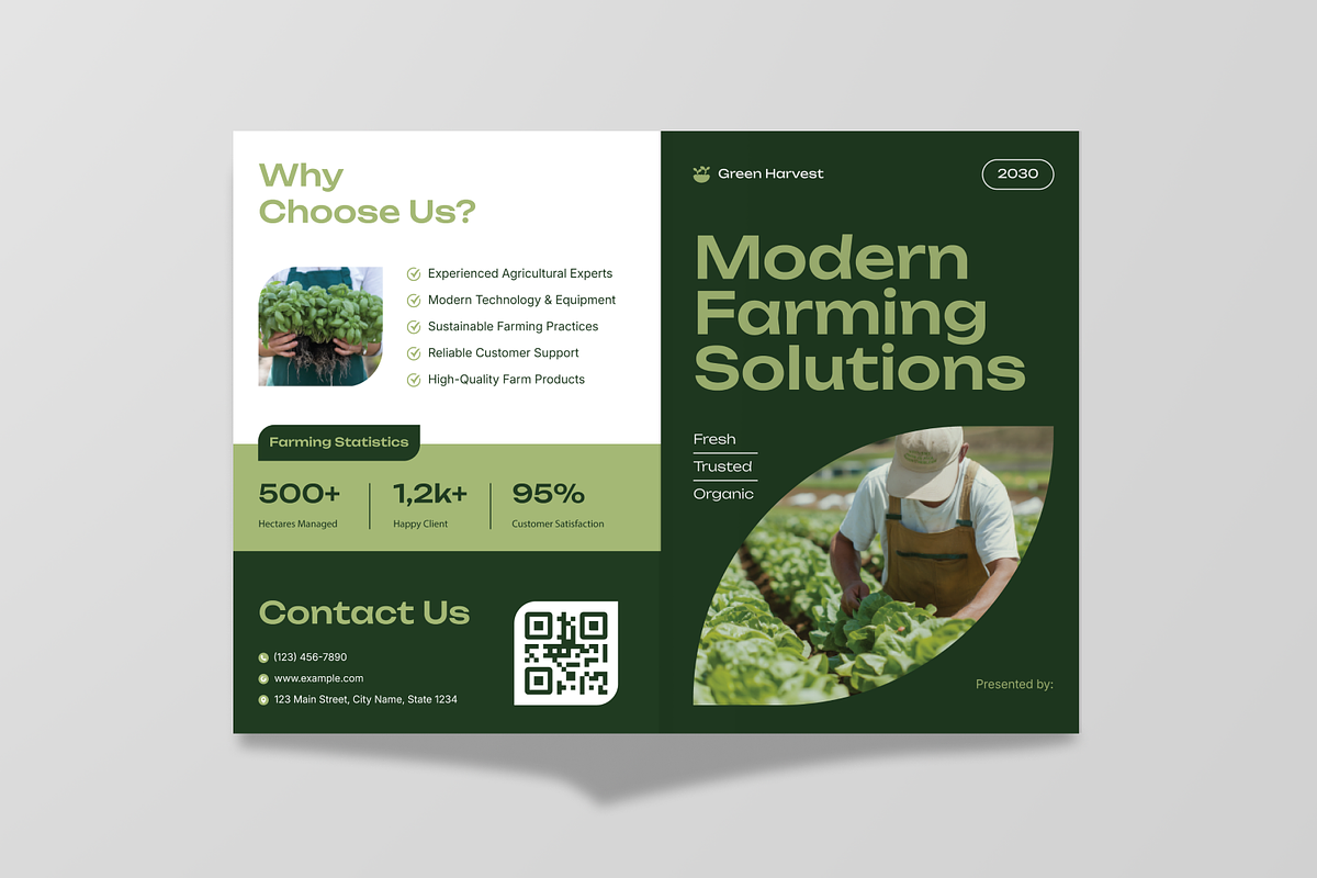 Agriculture Bifold Brochure, a Brochure Template by Annora Studio (Photo 3 of 6)