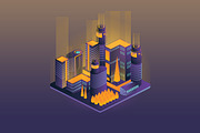 Isometric Building Set 11 Designs, a Work Illustration by Peacock_design (Thumbnail 11 of 12)
