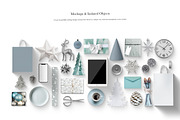 06_Blue and Silver Christmas Scene, a Books & Magazine Mockup by Kzara Visual Concepts (Thumbnail 6 of 7)