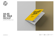 Christmas Bi-Fold A5-A4 Mockup, a Print Template by mockupteam1 (Thumbnail 1 of 7)