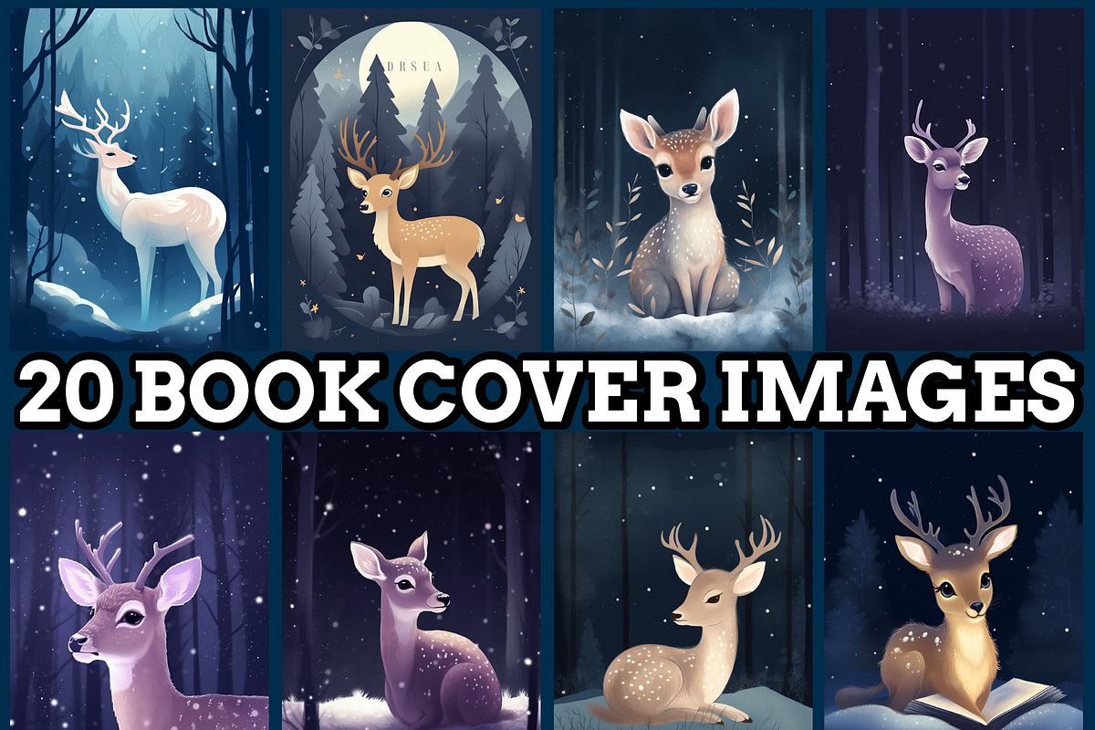 Deer in Winter Forest Coloring Page, an Animal Illustration by maggiesar (Photo 2 of 4)