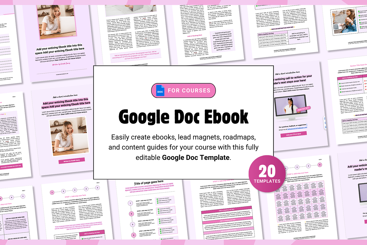 Google Docs Ebook Template, a Presentation Template by Our Polished Pages (Photo 1 of 7)