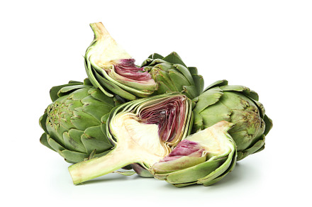 Fresh raw artichoke isolated on white background, a Food & Drink Photo by AtlasStudio PRO
