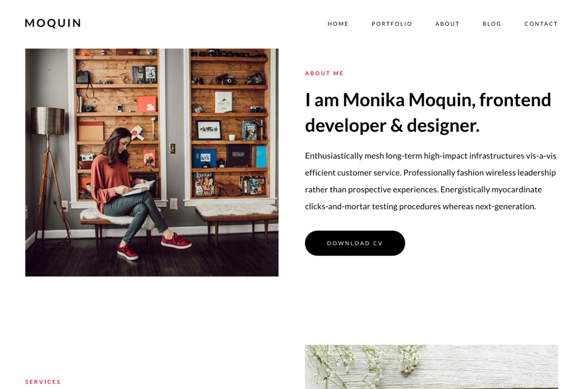 Moquin Creative Portfolio HTML Templ preview 4