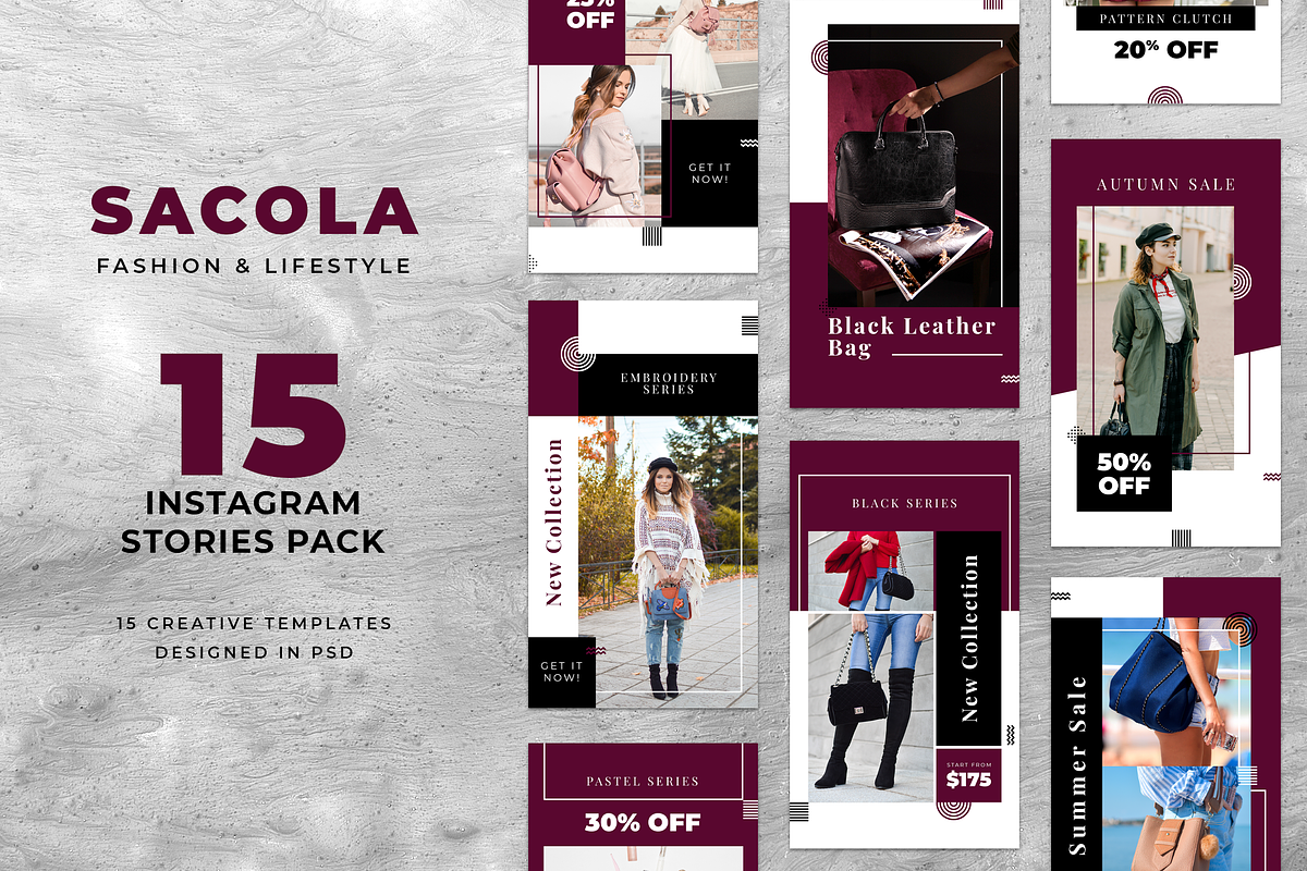 Instagram Templates Bundle 95% OFF, a Social Media Template by UICreative (Photo 19 of 21)