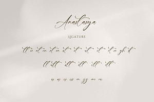 Anastasya Handwritten Signature Font