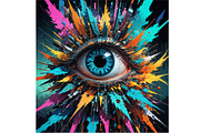 Eye of the World, a Person Illustration by Sharon Schwalbe (Thumbnail 4 of 4)