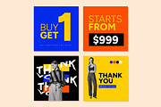 Colorful Fashion Social Media Post, an UI Kit Template by CreativeShaper (Thumbnail 4 of 4)