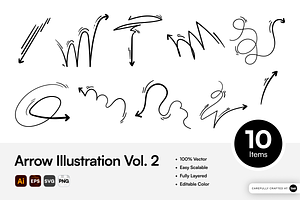 Arrow Illustration Vol. 2, a Graphic by SLAB! Design