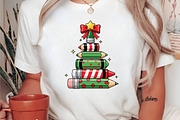 Christmas Pencil Tree Teacher Png, an Illustration by DreamArtGraphic (Thumbnail 4 of 5)