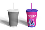 Drink Cup Mockup, a Cups & Container Mockup by Designbuys (Thumbnail 2 of 3)
