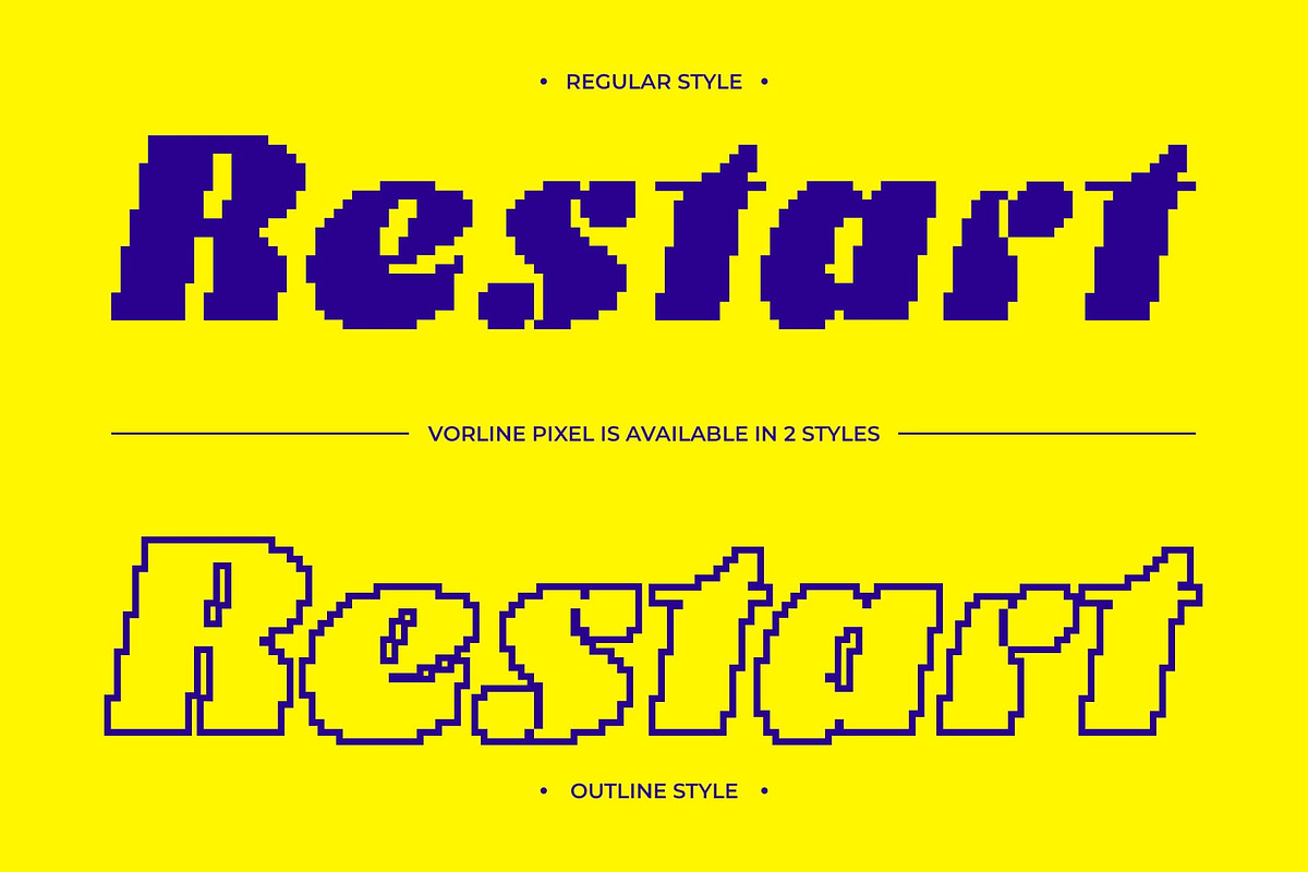 Vorline Pixel, a Sans Serif Font by Craft Supply Co. (Photo 3 of 8)