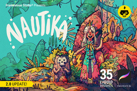 Nautika Procreate Brush Pack, a Brush Add-On by Frankentoon Store