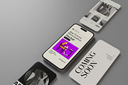 Phone Screen Presentation Mockup, an iPhone Mockup by Tokobeta (Thumbnail 5 of 8)