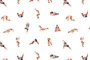 People in yoga poses, asanas set, a Sport Illustration by PaperTrident (Thumbnail 10 of 12)
