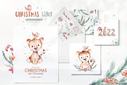 70% off Watercolor Christmas Bundle, an Animal Illustration by Peace ART (Thumbnail 32 of 37)