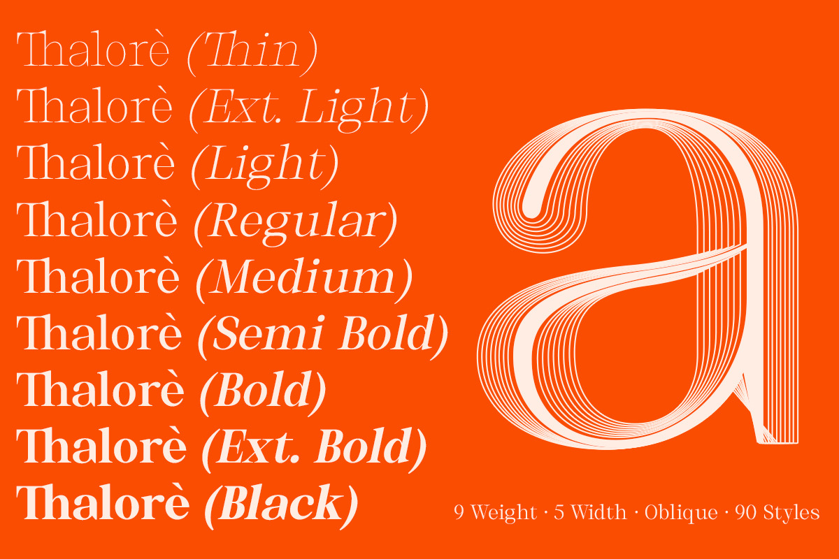 Thalore, a Serif Font by Slex Studio (Photo 2 of 14)