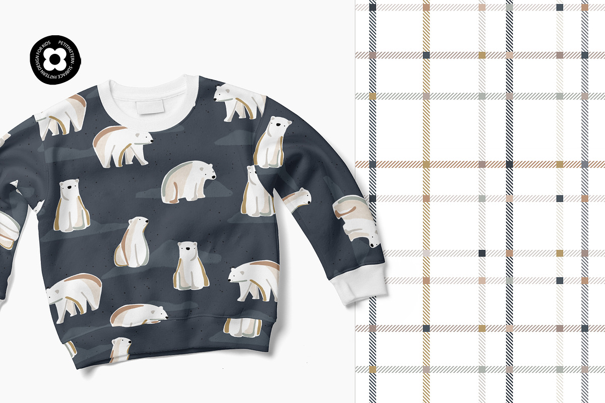 Pattern collection Polar Bear, a Pattern Graphic by Muriel Petitpattern (Photo 5 of 7)