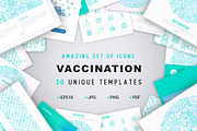 Vaccination Icons Set | Concept, an Outline Icon by Alex Blogoodf (Thumbnail 2 of 12)