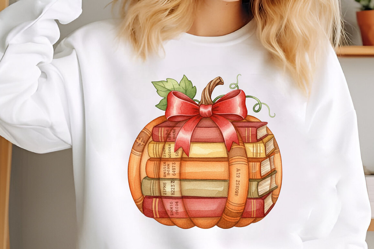 Fall Halloween Book Pumpkin Teacher, an Illustration by SinaCreation (Photo 2 of 7)