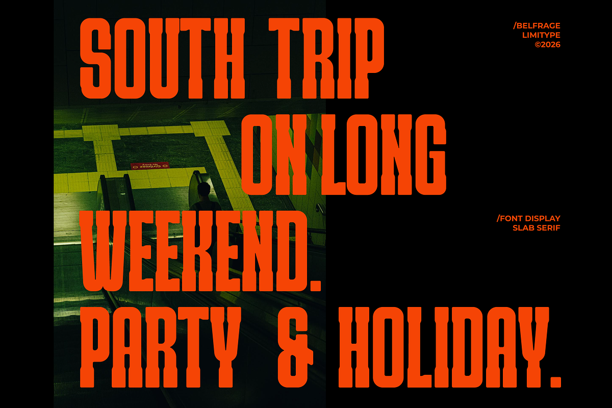 Belfrage - Slab Serif Font, a Slab Serif Font by limitype (Photo 5 of 10)