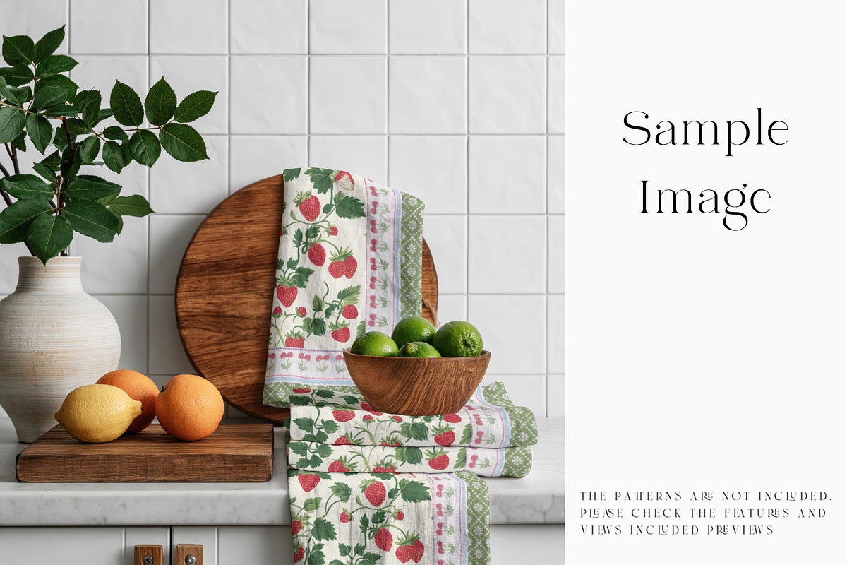Kitchen Towel Mockups, a Household Mockup by mock-ups (Photo 8 of 15)