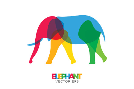 Creative Elephant Vector Animal