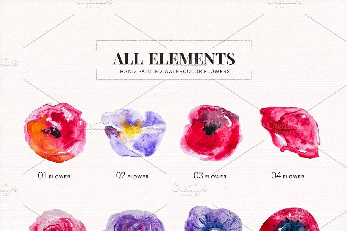 Awesome Blossom | Floral Kit, a Pattern Graphic by Squarepack (Photo 2 of 12)