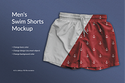 Men's Swimming Shorts Mockup, an Apparel Mockup by Lemon Workshop (Thumbnail 1 of 3)
