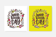 World Health Day lettering, a Food Illustration by Good Studio (Thumbnail 2 of 3)