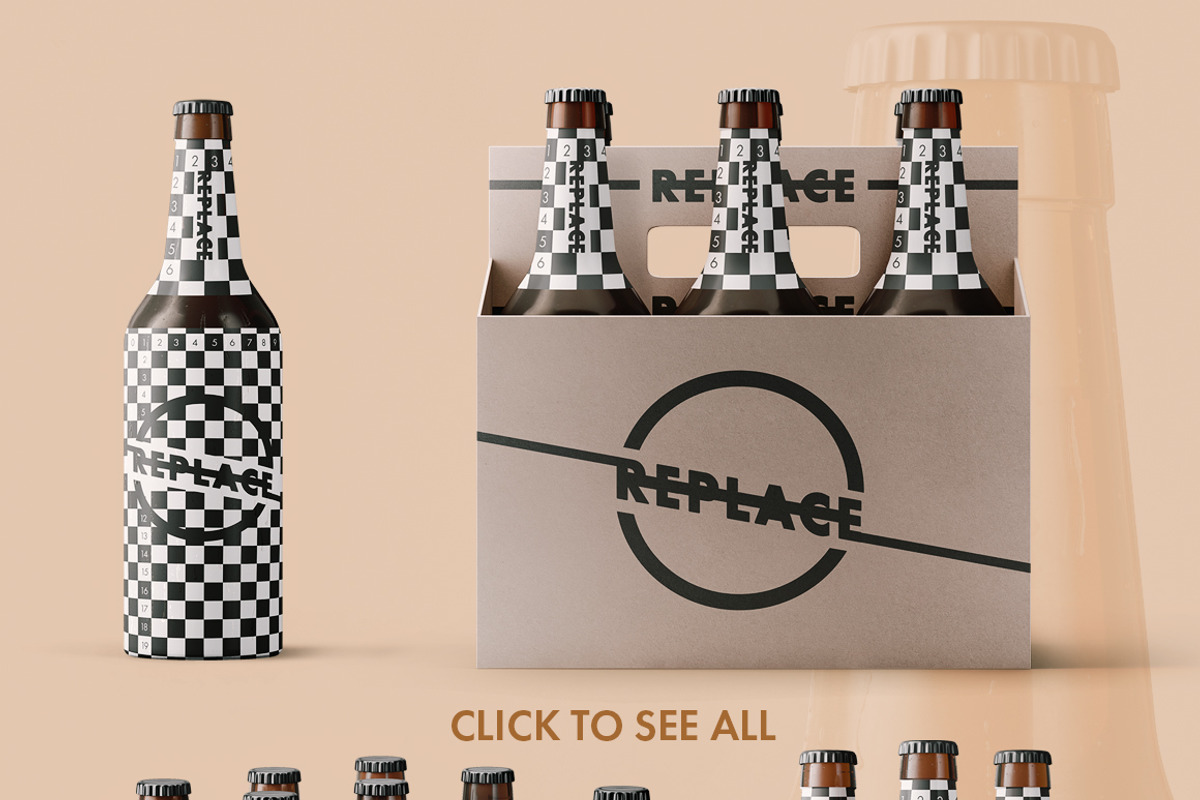Changeable Beer Bundle Mockups, a Product Mockup by As Good As Possible (Photo 6 of 23)