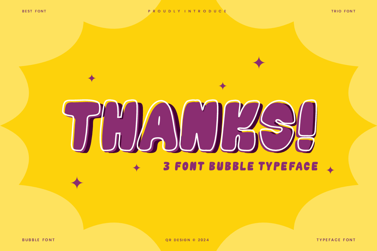 Renokeh - Bubble Font, a Sans Serif Font by QR Design Studio (Photo 8 of 8)
