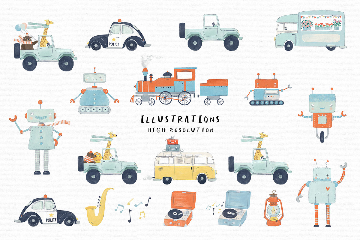 Petit Voyage. Graphics & Patterns, an Animal Illustration by annartdreams (Photo 11 of 14)