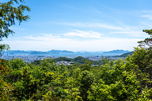 View of Hiroshima bay and city from Mount Mitaki summit, a Nature Photo by GoodGoods