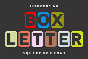 Box Letter Font, a Symbol Font by Fourteen Letter