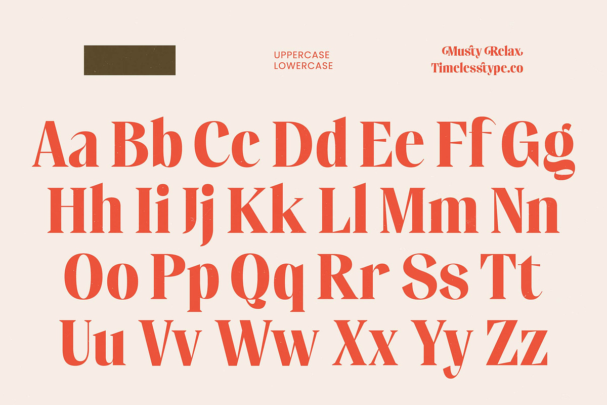 Musty Relax Modern Display Serif, a Serif Font by timelesstype.co (Photo 12 of 20)
