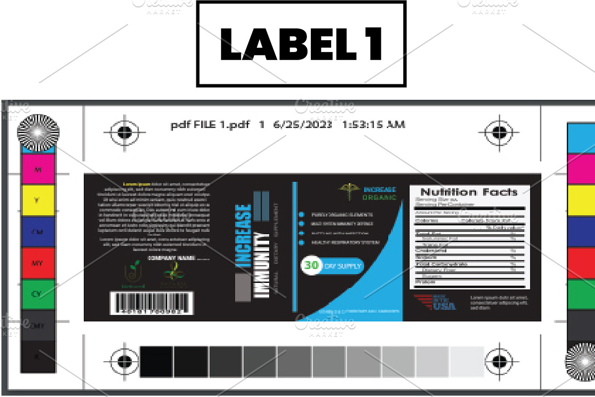 Immunity Plus: Supplement Label, a Templates & Theme by Design Fusion (Photo 2 of 4)