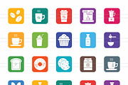 Coffee Shop Round Corner Flat Icons, an Icon by IconBunny (Thumbnail 2 of 2)
