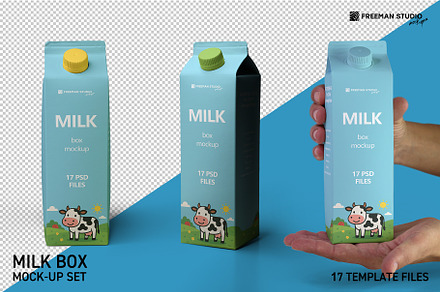Milk Box Mockup