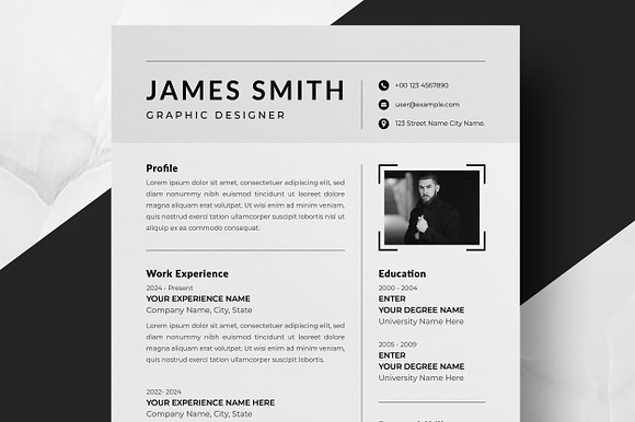Creative Resume with Portfolio preview 8