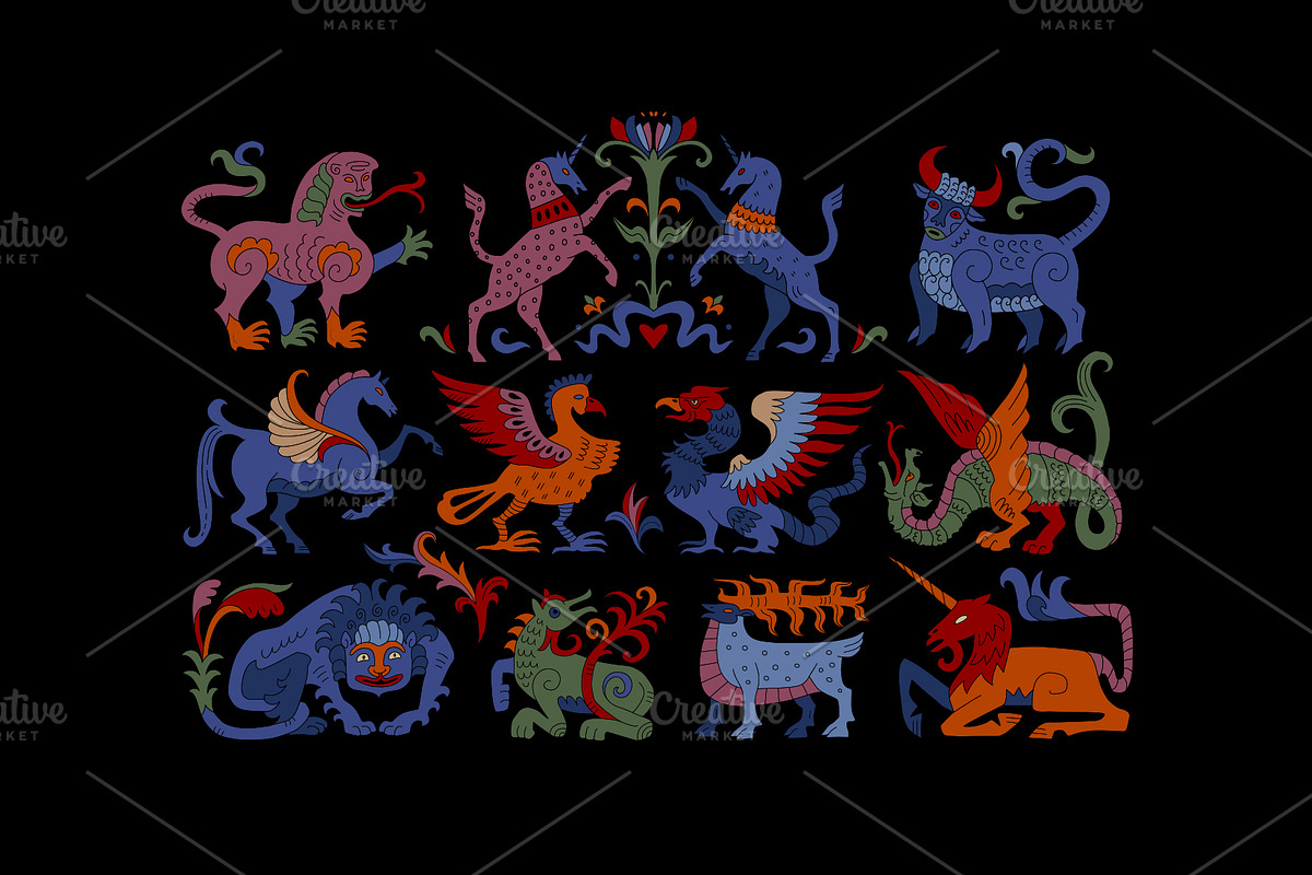 Fantastic beasts 2. Medieval tale, an Animal Illustration by OlgaSoi007 (Photo 3 of 17)