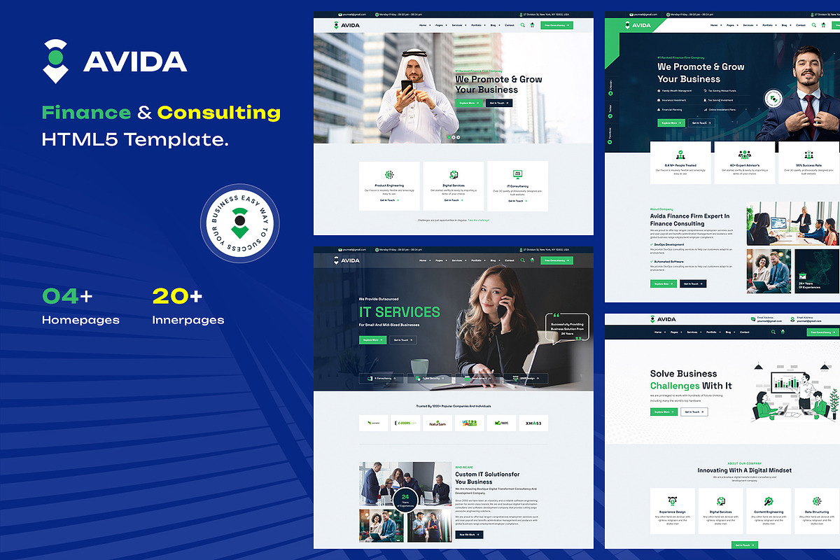 Finance & Consulting HTML5 Template, a HTML Template by CodexCoder Themes