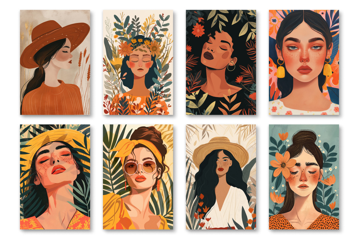 Enchanting Boho Femme Portraits, a Person Illustration by Whimsy Brush Studio (Photo 4 of 5)